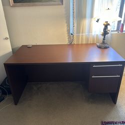 Solid Oak Wood Desk 