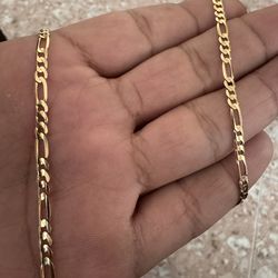 14k gold Figaro necklace