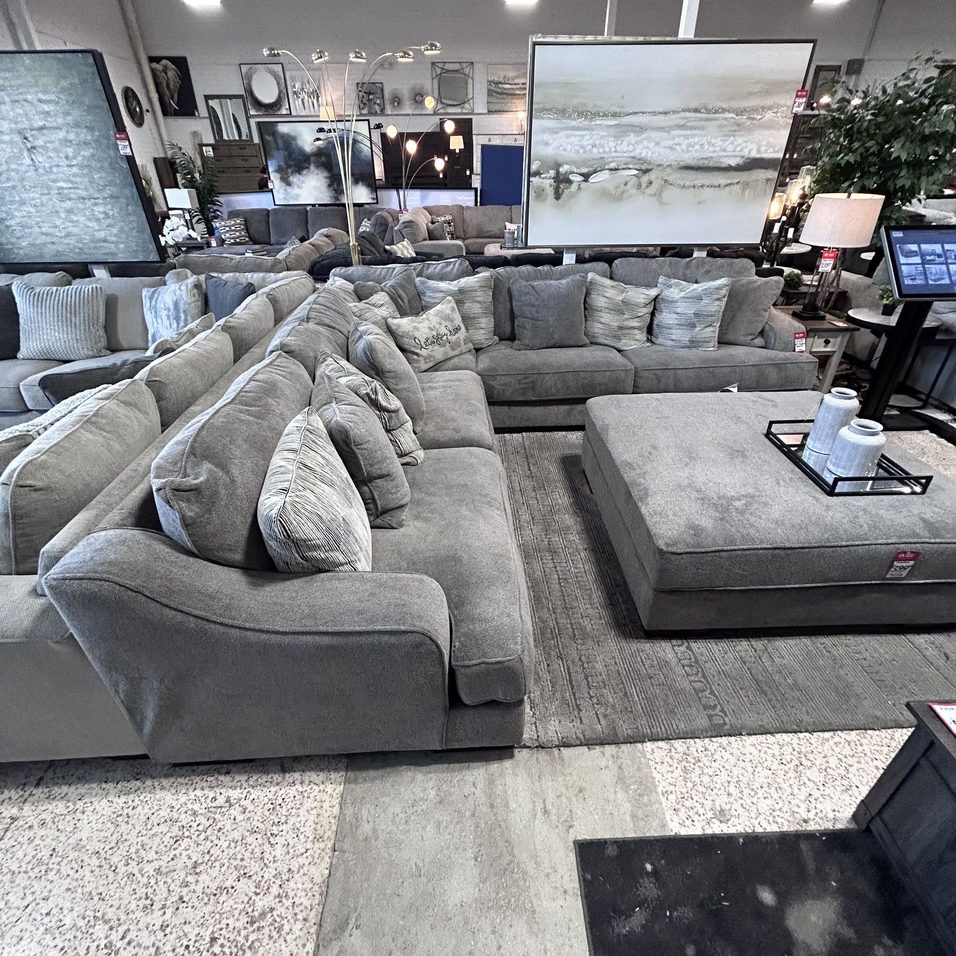Extra large sectional 135 inch each side instock same-day delivery
