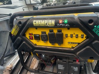 Champion dual flex fuel generator