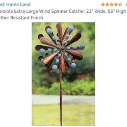 Extra Large Wind Spinner Catcher 23" Wide, 83" High 