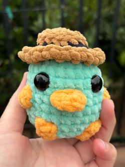 Crochet Perry the Platypus plushie 🧶 handmade 🧶 stuffie