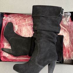 Steve Madden Leather/sued Boots