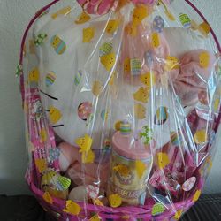 Large hello kitty  easter basket