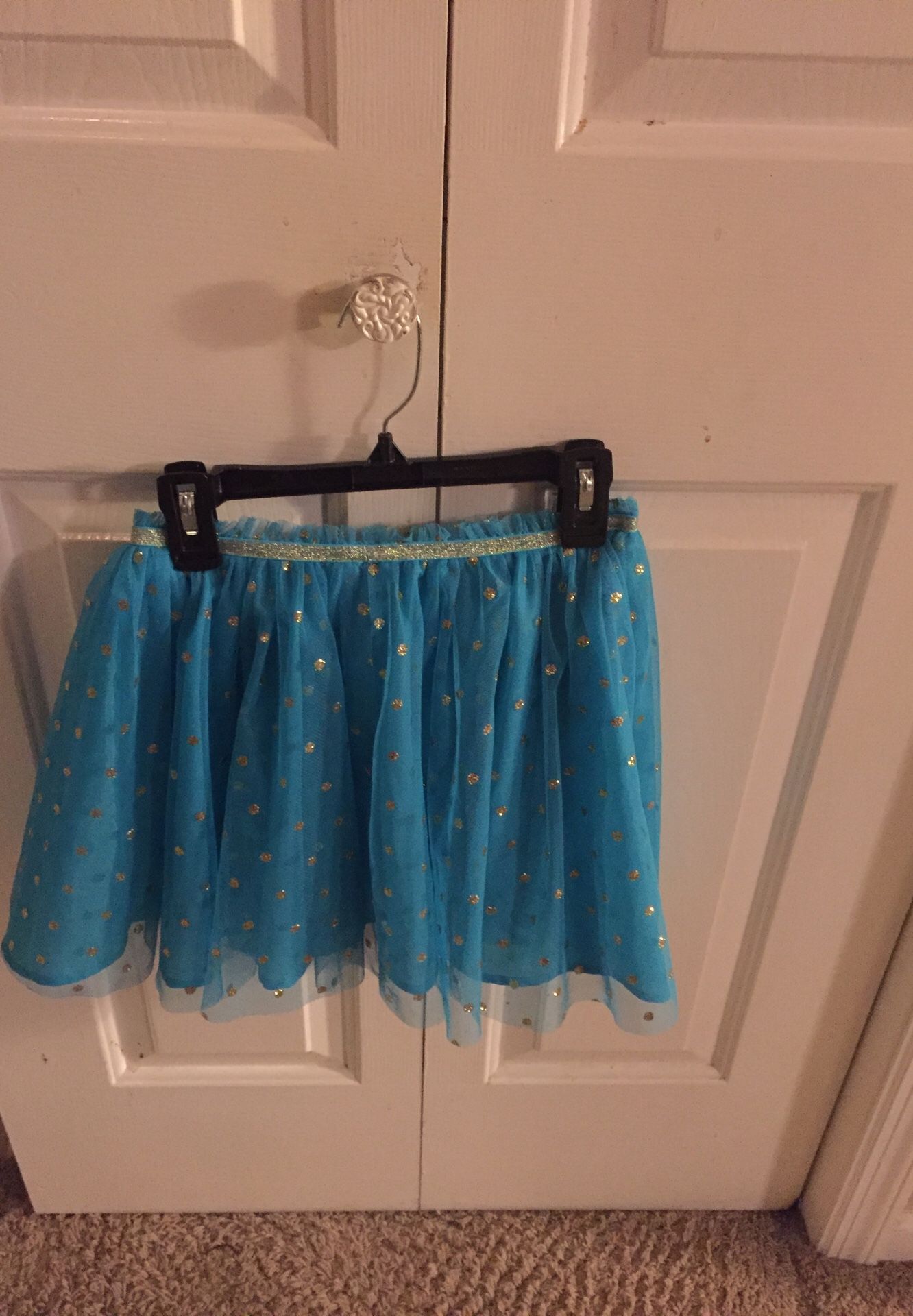 Sparkly blue skirt size 6x