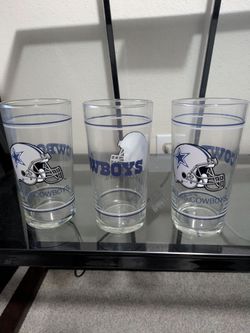 Dallas cowboys glass cups
