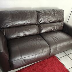 Reclining Leather Sofa 