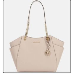 MICHAEL KORS "Jet Set Travel Tote" Powder Pink/Gold Hardware
