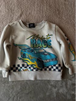 Hot Wheels Toddler Sweatshirt 12M – Race Car Graphic Pullover