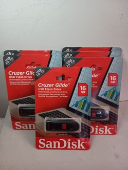SanDisk Cruzer Glide 16GB USB Flash Drive  12  each one