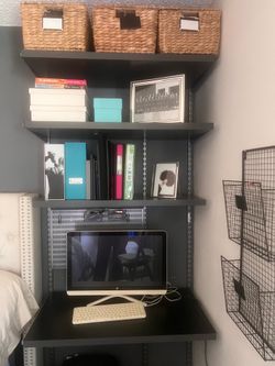 ELFA DESK and WALL STORAGE