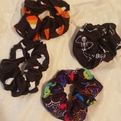 Halloween Design Hair Scrunchies