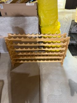 Large Wooden Wine Rack 6-Tier