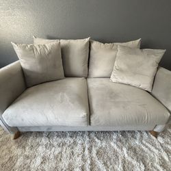 Comfy, gray loveseat