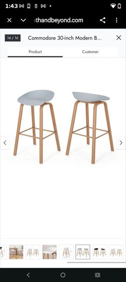 Set of 2 IKEA x HAY YPPERLIG Bar Stools - Discontinued Design
