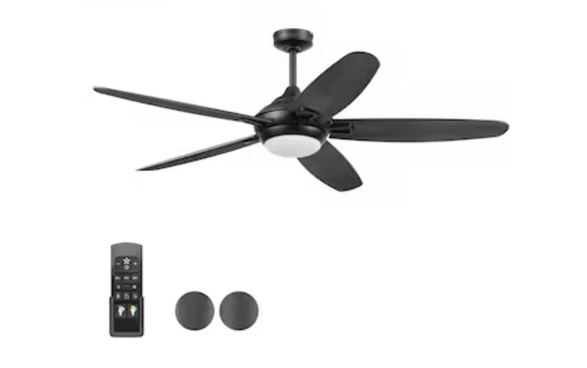 Brand New - Open Box- Harbor Breeze Arbormere 60-In Matte Black 