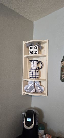 Corner Shelf AND Decor