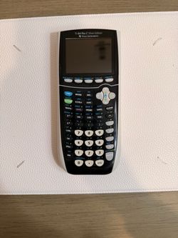 Black TI-84 silver graphing calculator