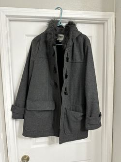 Beautiful Grey Coat- Old Navy