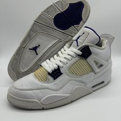 Nike Air Jordan 4 Retro Purple Metallic CT8527 115 Men’s Size 13
