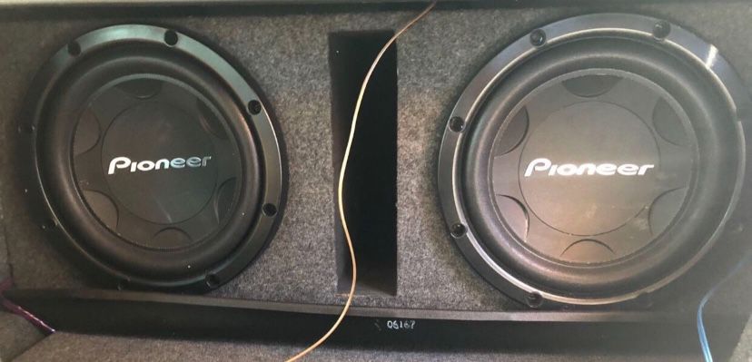 Car Subwoofer Speaker box With Two 12 Inch  