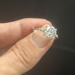 2 Carat Lab Grown Engagement Ring