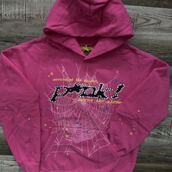 Hot Pink Sp5der Hoodie