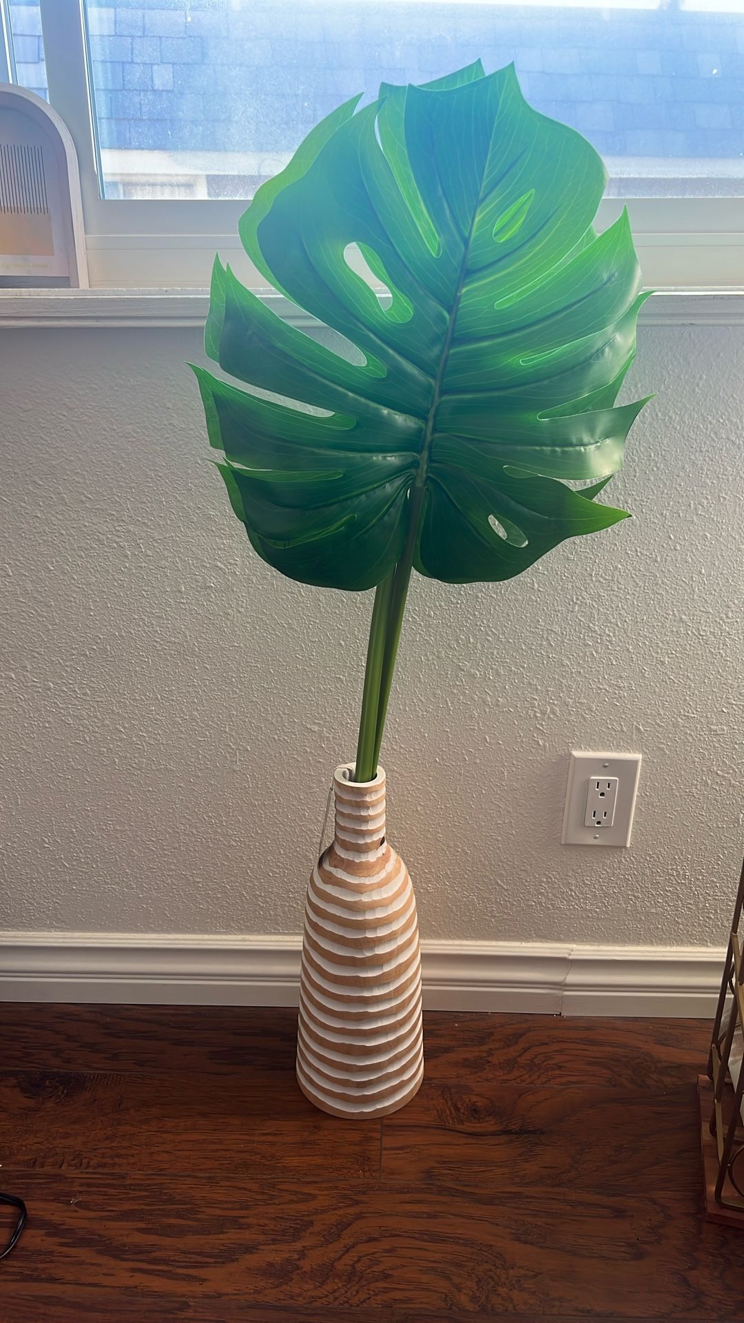Tommy Bahama Wooden Boho Coastal Vase