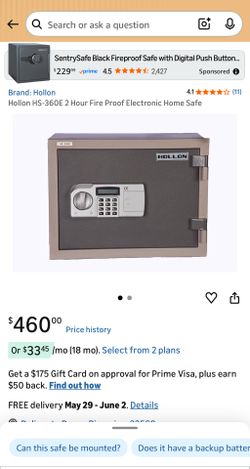 Hollon fire proof safe