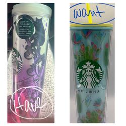 Starbucks Halloween Glow In The Dark Tumbler for Arizona Cacti Tumbler
