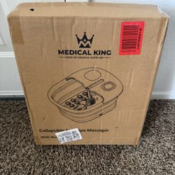 Medical King Collapsible Foot Spa Massager w/ Remote - NEW