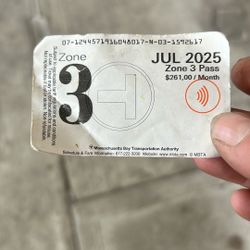 July Zone 3 Pass