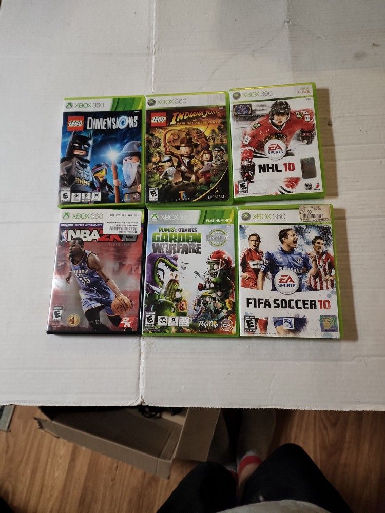 Xbox 360 Video Games 6 Lot Deal