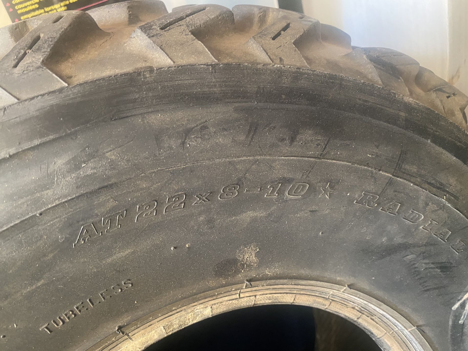 Dunlop front atv quad tire 22x810 for Sale in Phelan, CA OfferUp