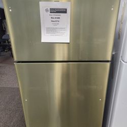 21.9 cu. ft. Top Freezer Refrigerator in Fingerprint Resistant Stainless Steel, Garage Ready