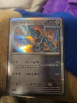Iron Crown Pokémon Holo Rare Card 132/191