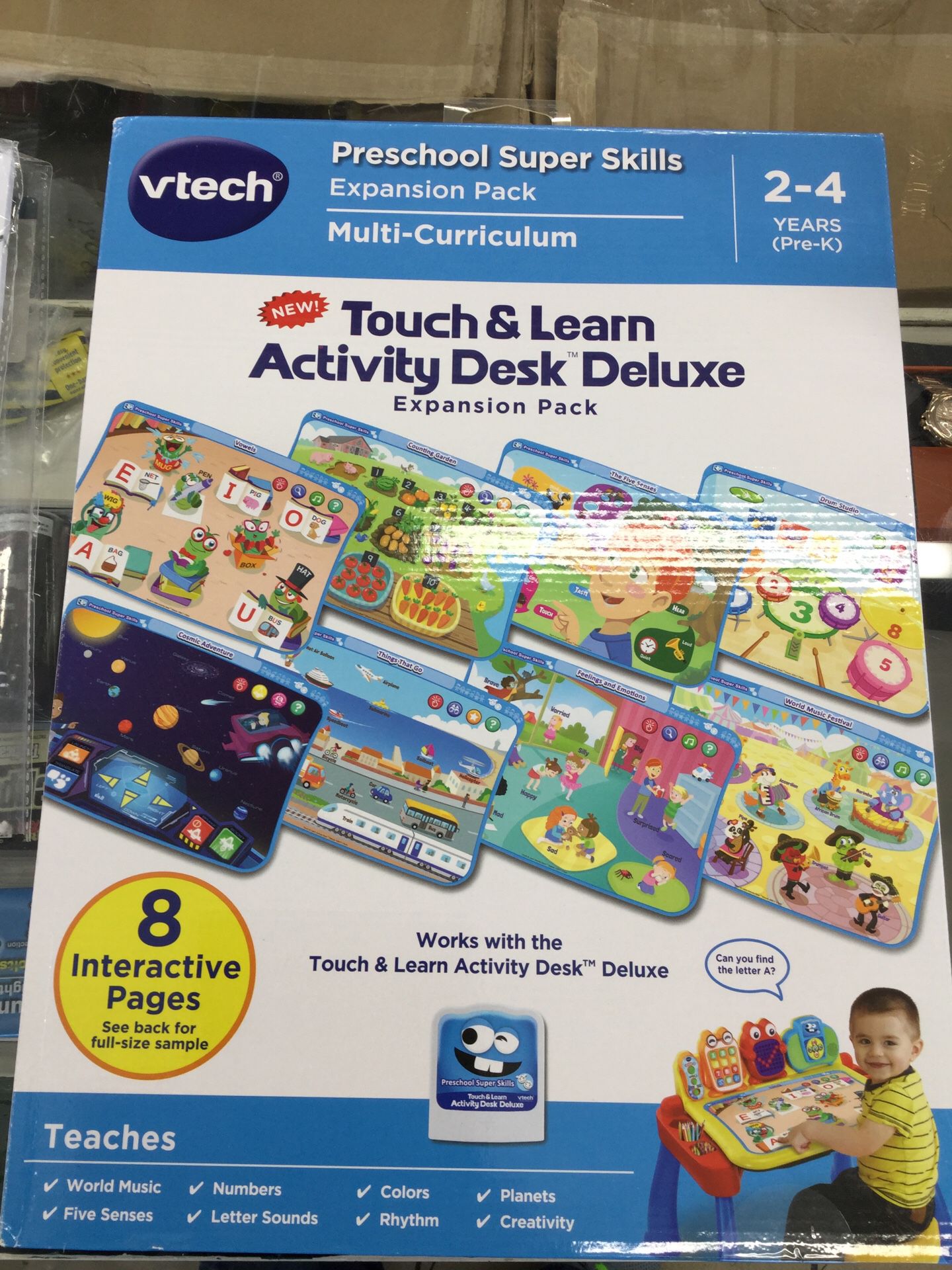 Vtech touch and learn activity desk deluxe expansion pack preschool ages 2-4