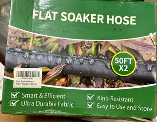 Flat Soaker Hose 50ft x2