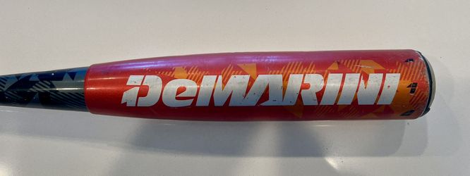 Demarini NVS Vexxum Baseball Bat: Model VXR15, 31/21 (-10), 2-3/4" barrel, Orange/Black