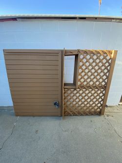 Wooden Outdoor Storage/ Trash enclosure