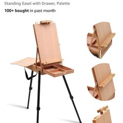 French Style Field and Sketchebox Easel with Aluminum Tripod