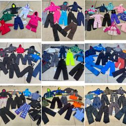 Huge Selection Of Boys & Girls Snow Clothes. ALL SIZES! Winter Jackets Pants And Bibs 