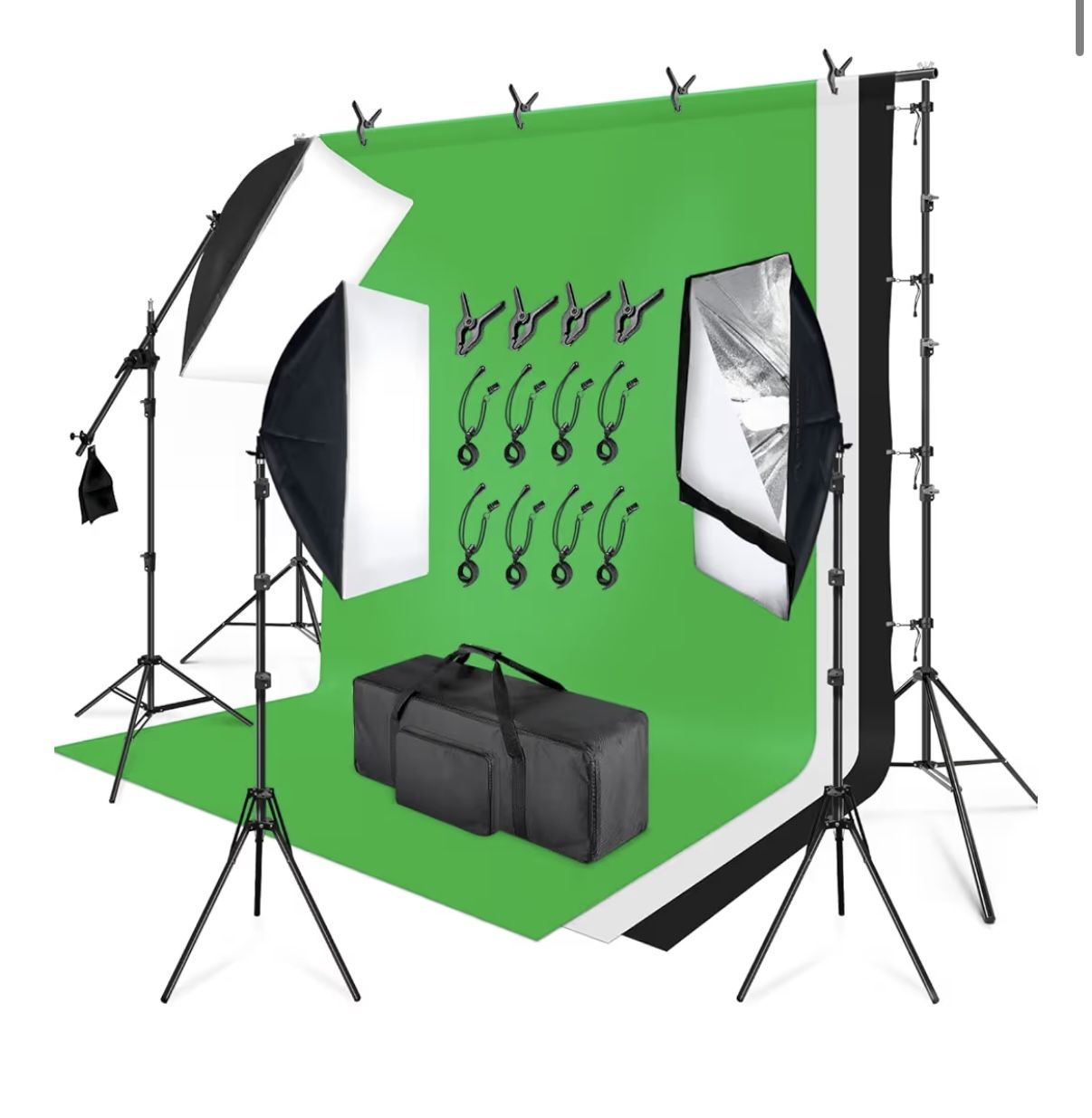 Complete Studio Photography Backdrop Set 