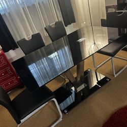 Glass Table With Chairs