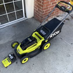 RYOBI 40V 20 in. Cordless Battery Walk Behind Push Lawn Mower 