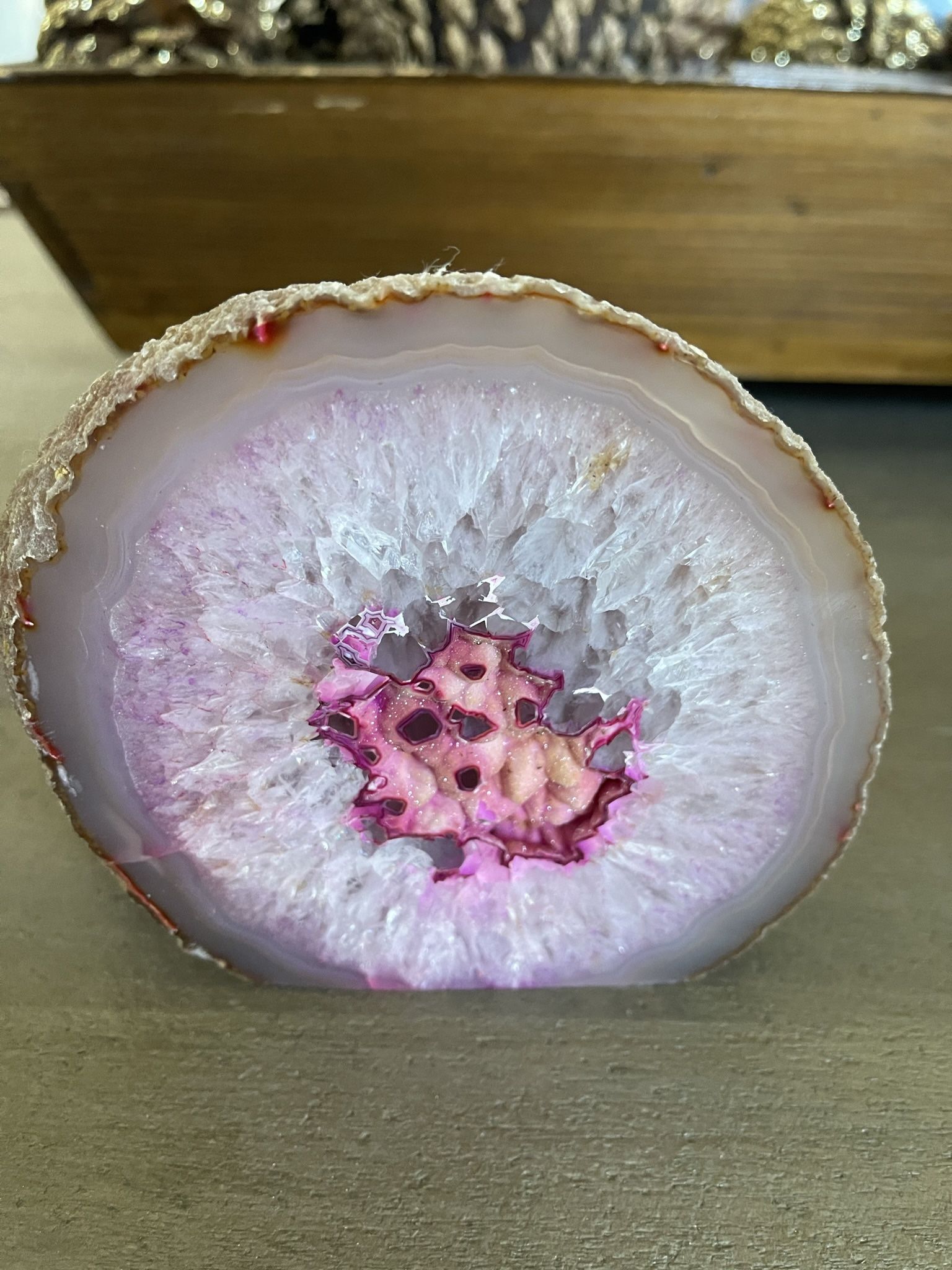 Geode Paperweight or Shelf Ornament