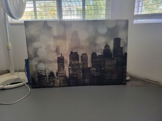 Black and gold canvas