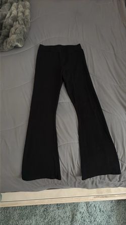 Girls Black Flare Leg Pants
