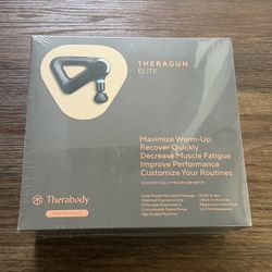 Theragun Elite Percussive Therapy Massage Device Black FACTORY SEALED