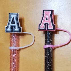 Initial Letter 'A' Straw Covers Lot (for 9-10mm straws)